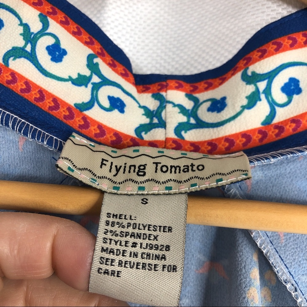 Flying Tomato Draped Kimono Arabesque Print - Picture 7 of 7